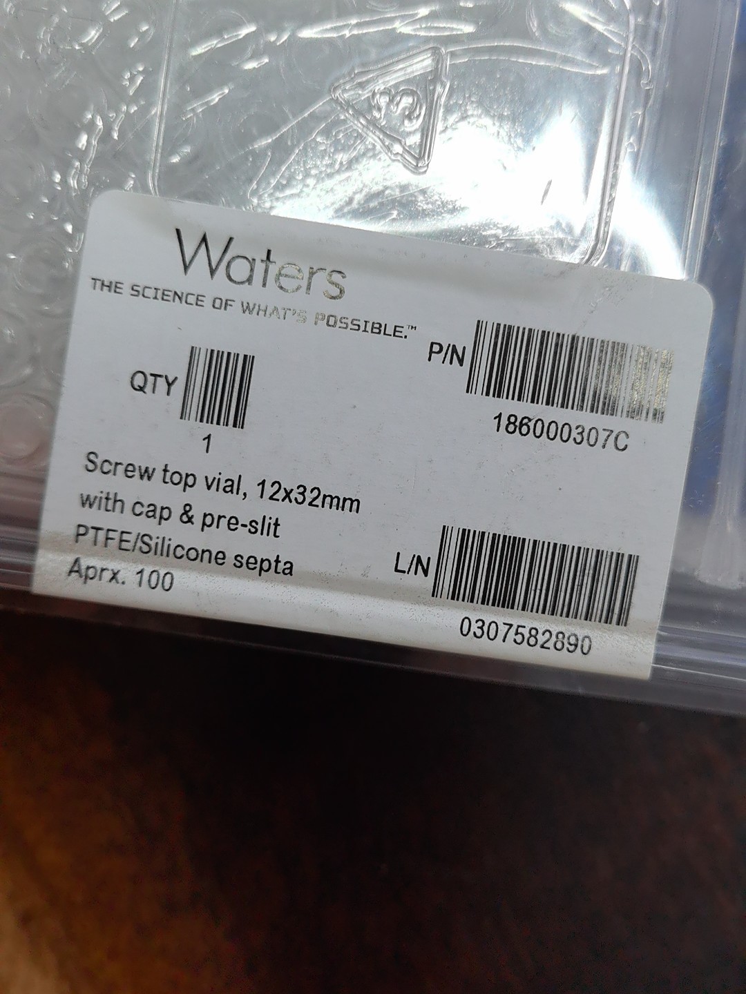 Waters Injection Bottle Set, Item No.: 186000307C, 2 ml!Brand new unopened, 2 mL Volume, 100/pk - 图片 2