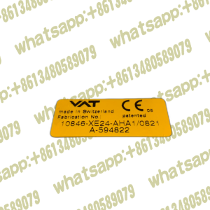 VAT Gate Valve 10846-XE24-AHA1/0821