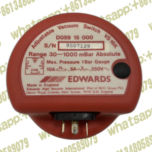 Edwards VS16K D059 15 000 Adjustable Vacuum Switch