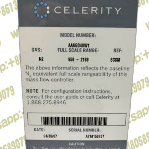 CELERITY AASGD40W1 N2 859-2188SCCM