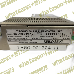 SEIKO SEIKI SCU-A2203WAV STP Turbomolecular Vacuum Pump Controller