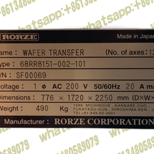 RORZE WAFER TRANSFER 68RR8151-002-101