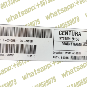 CENTURA MAINFRAME SYSTEM9158 P/N 9158-VSMF REV.E