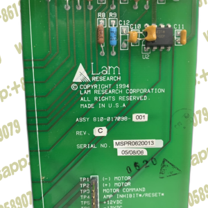 Lam Research 810-017098-001 Assembly PCB Gap Drive Amplifier Interlock