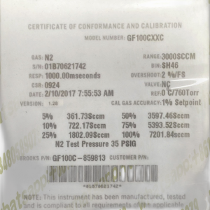 Brooks GF100CXXC MFC