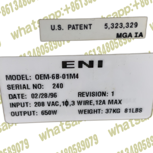 OEM-6B ENI Power Systems OEM-6B-01M4 RF Generator