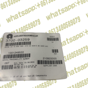 AMAT 3700-03259 ORING ID 15.300 CSD .139 DUPRA 182