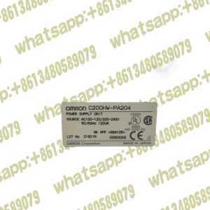 OMRON C200HW-PA204 POWER SUP MOD 100-120/200-240V