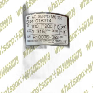 YASKAWA SGM-01A314 AC SERVO MOTOR (RSS-17-100-(01)-SP)