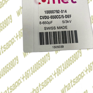 COMET VARIABLE VACUUM CAPACITOR 8-650pF 5/3kV CVDU-650CC/5-DEF